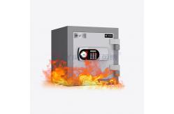 China Solid Steel Fireproof Safe Box Dual Alarm System Height 420mm supplier