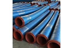 China 6 Inch NBR Flexible Dredging Rubber Hose With Threaded Union For Dredging supplier