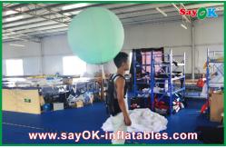 China 80cm DIA Inflatable Backpack Ball Lighting Nylon Cloth Windproof For Advertising supplier