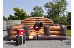 China Inflatable Riding Mechanical Bull Rodeo Ride , Inflatable Mechanical Bull Mattress supplier