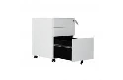 China Round Edge Ergonomic 3 Drawer 0.6mm Mobile Pedestal Cabinet supplier