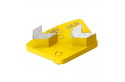 China Two Pin Diamond Concrete Grinding Disc For Scanmaskin supplier