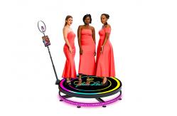 China Selfie 360 Automatic Photo Booth Slow Live Broadcast Spin Booth 360 Smaller Volume supplier