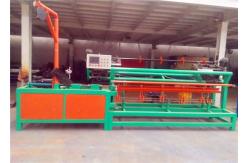 China PLC Control Chain Link Fence Machine 80mm 100mm Double Wire Twist Strand supplier