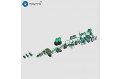 China OEM Tire Rubber Recycling Machine Shredder Production Line For Mulch supplier