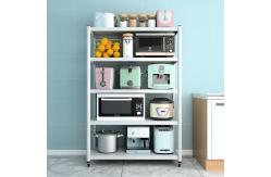 China Multi Size Five Layers White Movable Steel Shelf Rack supplier
