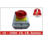 Waterproof IP65 Rotary Isolator Switch / 2 Pole 3 Pole Disconnect Switch