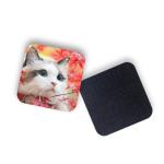 Round Shape Drinking Cup Coaster 3d Lenticular Picture With Pearl Film Back