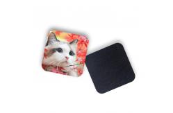 China Round Shape Drinking Cup Coaster 3d Lenticular Picture With Pearl Film Back supplier