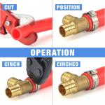 Alloy Ratcheting PEX Crimping Tool For Fastening Stainless Clamps