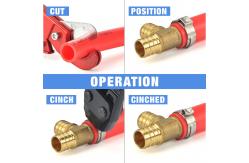 China Alloy Ratcheting PEX Crimping Tool For Fastening Stainless Clamps supplier