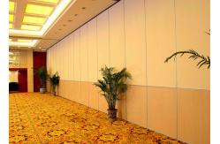 China Ebunge Sliding Partition Walls MDF Melamine Finish Hanging System Without Floor Track supplier