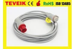 China Mindray/Goldway ibp cables, invasive blood pressure cable ,round 6pin to BD adapter supplier