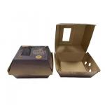 Disposable Custom Biodegradable Kraft Burger Boxes Eco-Friendly Certified Takeout Packaging for Restaurants for sale