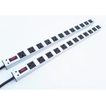 12 Way Multi Outlet Power Strip Bar , Industrial 12 Plug Extension Lead With Switch for sale