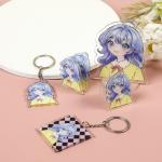 Manufacturer Custom Cartoon Pattern Printed Acrylic Keychain Cute Caricatur Cartoon Character Bag Charm Acrylic Keychain for sale