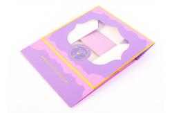 China Pinkish Cake Cardboard Boxes Collapsible Paper Box With Window supplier