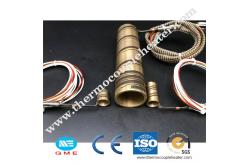 China Hot Runner Brass Pipe Heater Nozzle Heater Pressed With Coil Heater And Thermocouple supplier