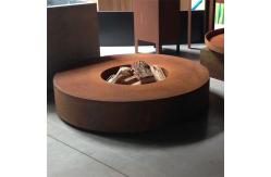 China 800mm Diameter Steel Sphere Firepit Heater Garden Round Fire Burner Fire Pit supplier