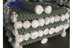 China 7 Feet Galvanized Chain Link Mesh Fence Dimond Shape Opening Fence ODM supplier