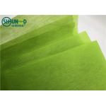 Green Color Plain Type Punch Needle Fabric Chemical Bond Nonwoven 30gsm for sale
