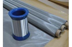 China 100% Polyester 140 Micron Screen Stainless Steel Mesh Fabric High Air Permeability supplier