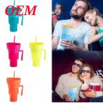 Popcorn Container With Straw Food Safe Popcorn Bucket