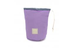 China Round Drawstring Polyester Cosmetic Bag For Travel supplier