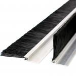 Aluminum Stents Industrial Brush Seal Strip For Garage Door Nylon bristle for sale
