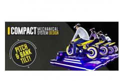 China RGB LED Four Player Virtual Reality Motorcycle , Black VR Amusement Game Machine supplier