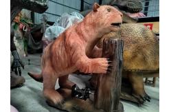 China Life-szie Ice Age Animated Castoroides Customization supplier
