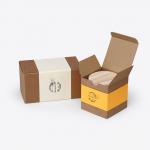 Order Small Brown Kraft F Flute Corrugated Paperboard Boxes Packaging For Sale for sale