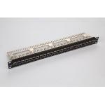 19 21'' 110 IDC FTP Rack Mount Patch Panel 24 Port Cat6A With Cable Management for sale