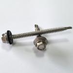 Hot Dip Galvanised Hexagon Head Tek Wood Stainless Steel Hex Self Drilling Roof Screw With Epdm Washers Roofing Screw for sale