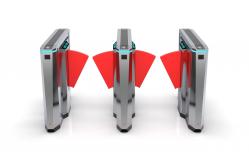 China DC12V QR Code Flap Barrier Turnstile Passage Width 600-900mm supplier