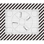 Grid Lines Resolution Test Chart Sineimage NJ-10-100A Custom For TV Cameras for sale