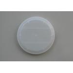 White convex shape plastic PE caps with spoon inserted for porridge tin can for sale