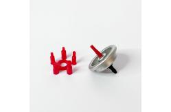 China Inverted Housing Gas Lighter Refill Valve with Down Dimples Fitting supplier