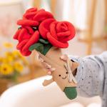 Rose Variety Plush Animal Bouquet Comforting Gift for All Occasions 10x30cm for sale