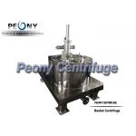 Plate Bottom Discharge Pharmaceutical Centrifuge / Filtering Equipment For Solid Grains for sale