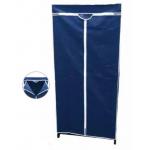 Blue 1.6m Non Woven Wardrobe , Free Standing Clothes Closet for sale