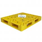China Light HDPE PP Injection Moulded Plastic Pallets 1500x1500mm Yellow manufacturer