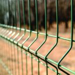 3 Fold Powder Coated 3D Wire Fence Ral 6005 Green 50 X 100 MM For Courtyard for sale