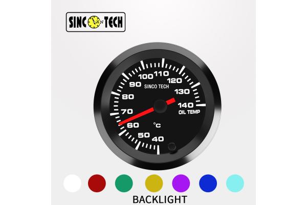 LCD Display Autometer Oil Temp Gauge With 2.5 Inch Screen