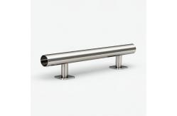 China Heavy-Duty Stainless Steel Handrails with PVD Finish for Glass Fencing supplier