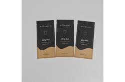 China Flat Biodegradable Kraft Pouches With Zipper For Nutritional Supplement Powder Packaging supplier