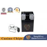 Wear Resistant Casino Shuffling Machine Black Metal Texas Hold'Em Eight Deck Poker Card Casino Automatic Card Shuffler for sale