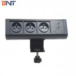 Boente Grade AA 6.56 Ft Cord 3 France Power and 2 USB Black Furniture Conference Power Port for sale