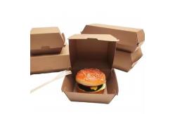 China Burger Box Biodegradable Fast Food Corrugated Cardboard Customization supplier