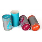 Offest Print Paper Cylinder Containers White Coated Paper Liner Tea / Coffee Use for sale